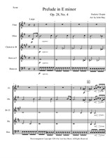 Prelude in E minor - Woodwind Quintet