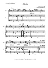 Adelita - Flute Solo with Piano Accompaniment