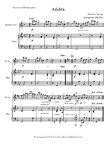 Adelita - Baritone Saxophone Solo (Optional Piano Accompaniment)