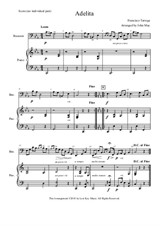 Adelita - Bassoon Solo (Optional Piano Accompaniment)