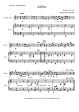 Adelita - English Horn Solo (Optional Piano Accompaniment)