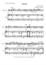 Adelita - Euphonium/Bass Clef Baritone Solo (Optional Piano Accompaniment)